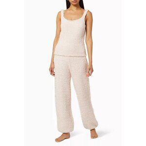 SKIMS Cozy Knit Dusk Light Pink Fuzzy Jogger Sweatpants Pants, Size XXS/XS